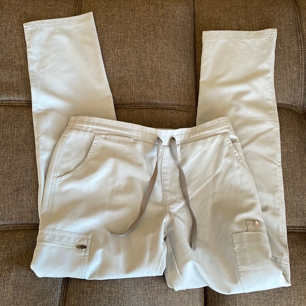 FIGS Dusty Blue Yola pants